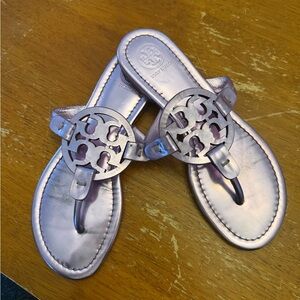 Tory Burch Purple Metallic Sandals